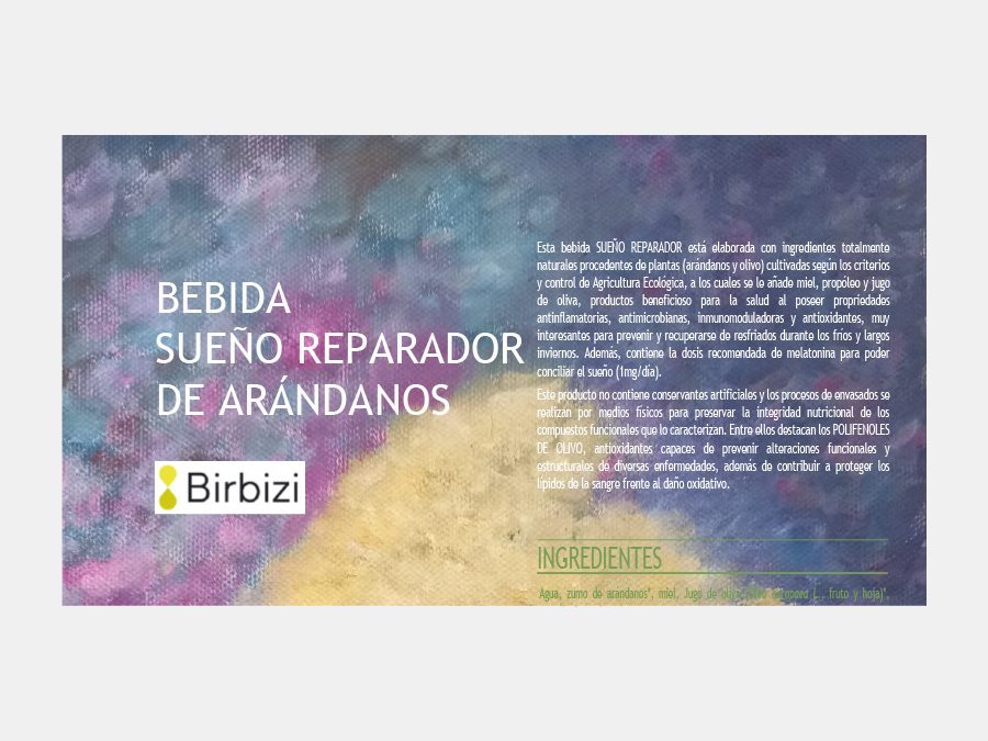 Bebida sueño reparador de arándanos